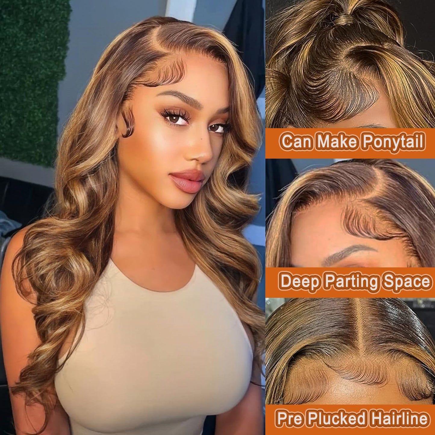100% Single-Donor Human Hair HD Lace Front Wig