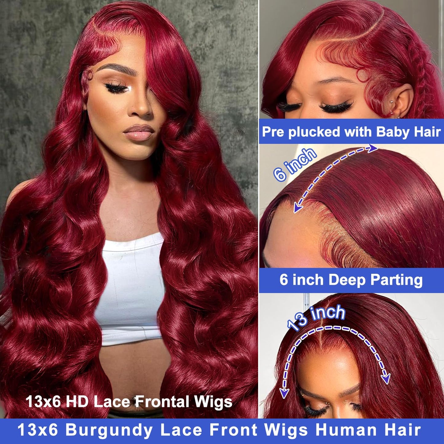 100% Single-Donor Human Hair HD Lace Front Wig